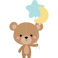bear with balloons