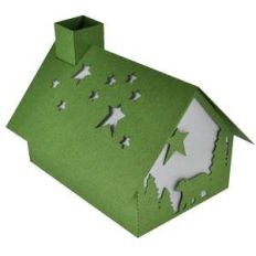 starlight forest bear christmas cabin lantern