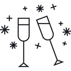 new years champagne