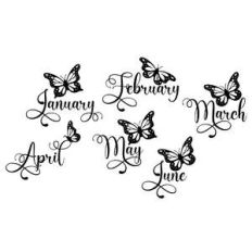 butterfly months - january to june