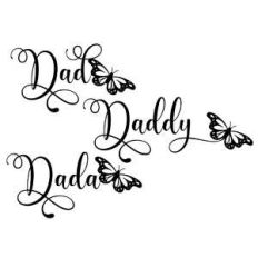 dad daddy dada butterfly words