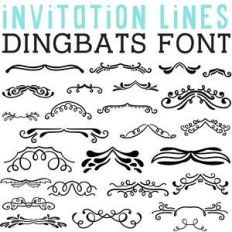 cg invitation lines dingbats