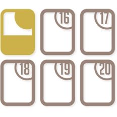 calendar number cards 16-20