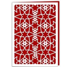 woven stars card