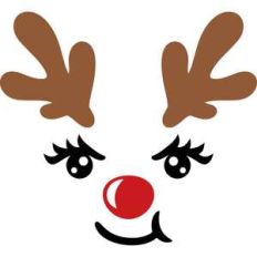 happy face reindeer