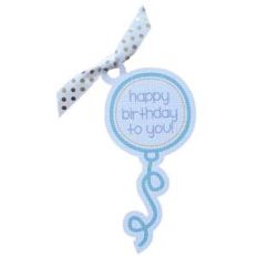 birthday balloon gift tag