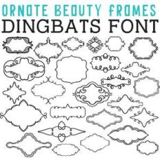 cg ornate frames dingbats