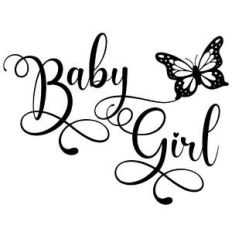 baby girl butterfly quote