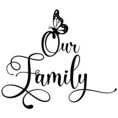 our family butterfly quote