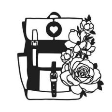 backpack flowers