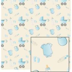 baby pattern - blue
