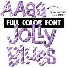 jolly purples color font