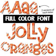 jolly oranges color font