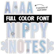 nippy notes color font