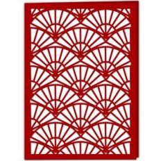 geometric fan card