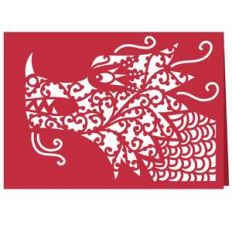lucky chinese dragon card