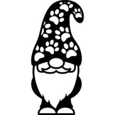 gnome with paws hat