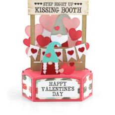 hexagon pop up card kissing booth