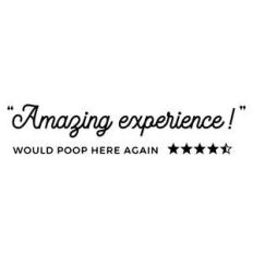 funny review would poop here again