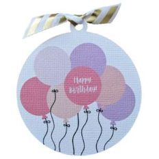 balloon birthday gift tag