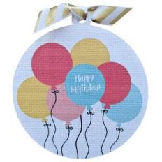 balloon birthday gift tag