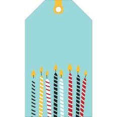 birthday candle tag