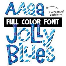 jolly blues color font