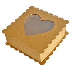 double scallop heart window box