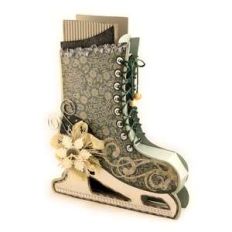 ice skate 3d boot gift container