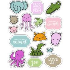 ml animal heads stickers