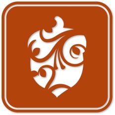 flourished acorn tile