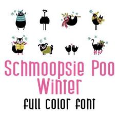 schmoopsie poo winter full color font