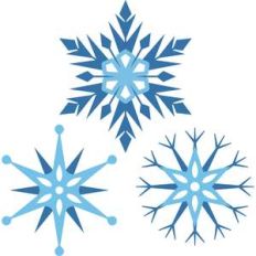 freezing snowflakes