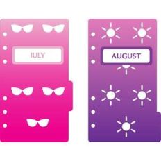 6-ring a6 binder july and august dividers