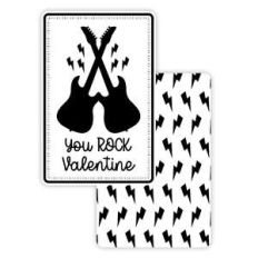 you rock valentine cards