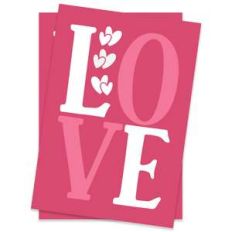 all we need is love - valentine's folding card