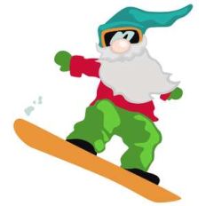 gnome snowboarder