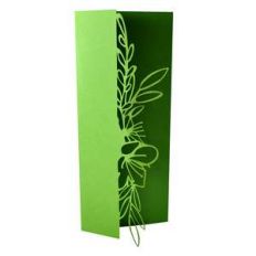 floral edge slimline card