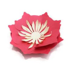 fat petaled medium 3d flower