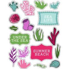ml sea coral stickers