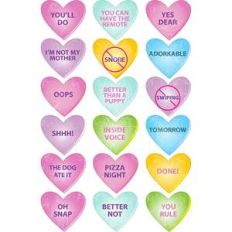 fun family candy heart stickers