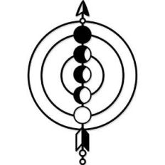 moon phases arrow
