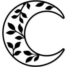 leafy crescent moon