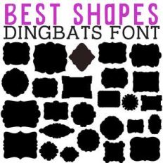 cg best shapes dingbats