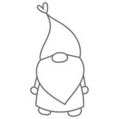 simple heart gnome