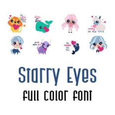 starry eyes full color font