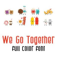 we go together full color font