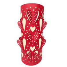 3d polka dot hearts lantern