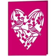 hedgerow birds heart card