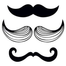 mustache trio